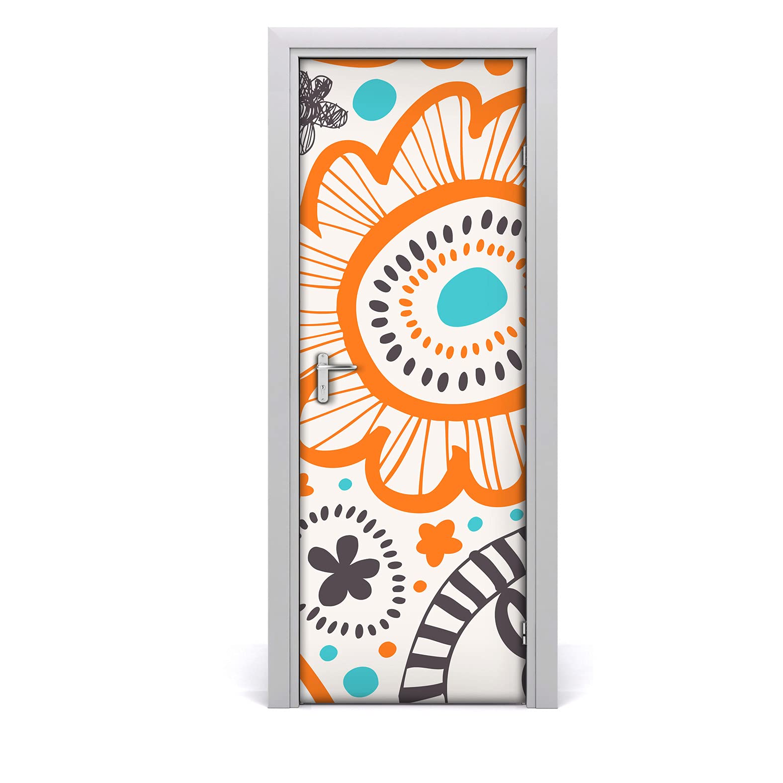 Décoration imperméable pour la porte Magic-Stick autocollant 77x200