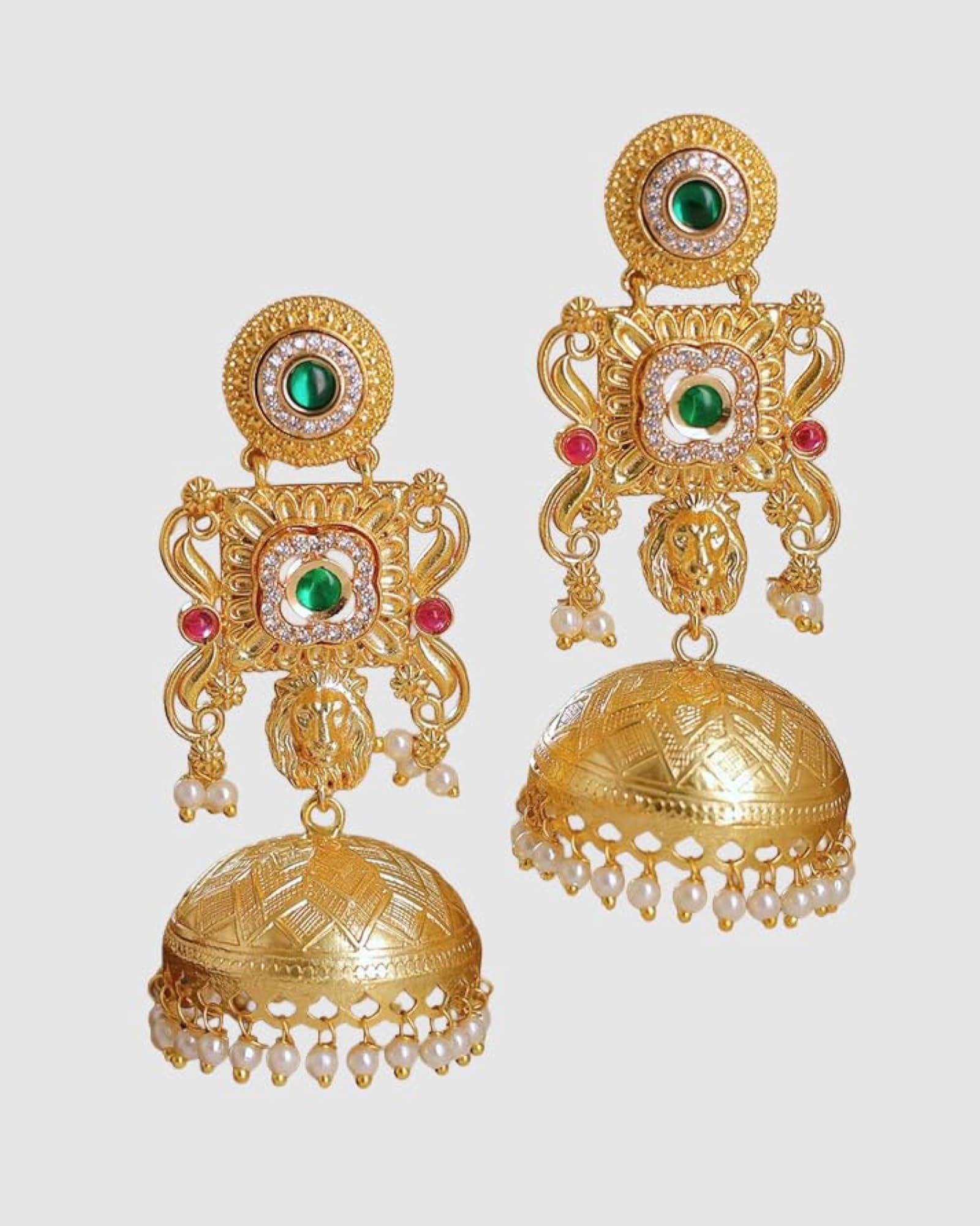 Women's Gold Plated Crystal Dangler Earrings, Elegant Gift