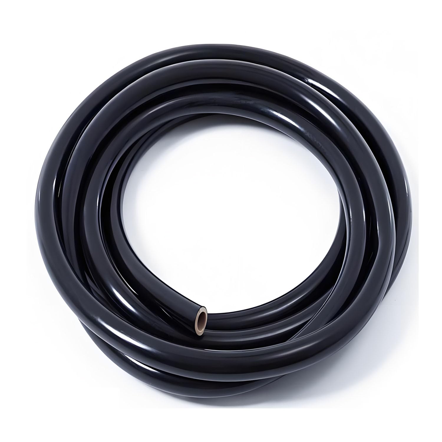 Schwarzer gewichteter selbstsinkender PVC-Luftschlauch für Aquarien und Koiteiche, Ø12-17 mm, 10 m