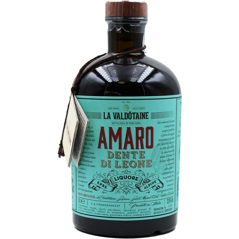 La Valdôtaine Amaro Dente Di Leone delle Alpi Aperitivo Kräuterlikör 32,6% Vol. (1 x 1l)