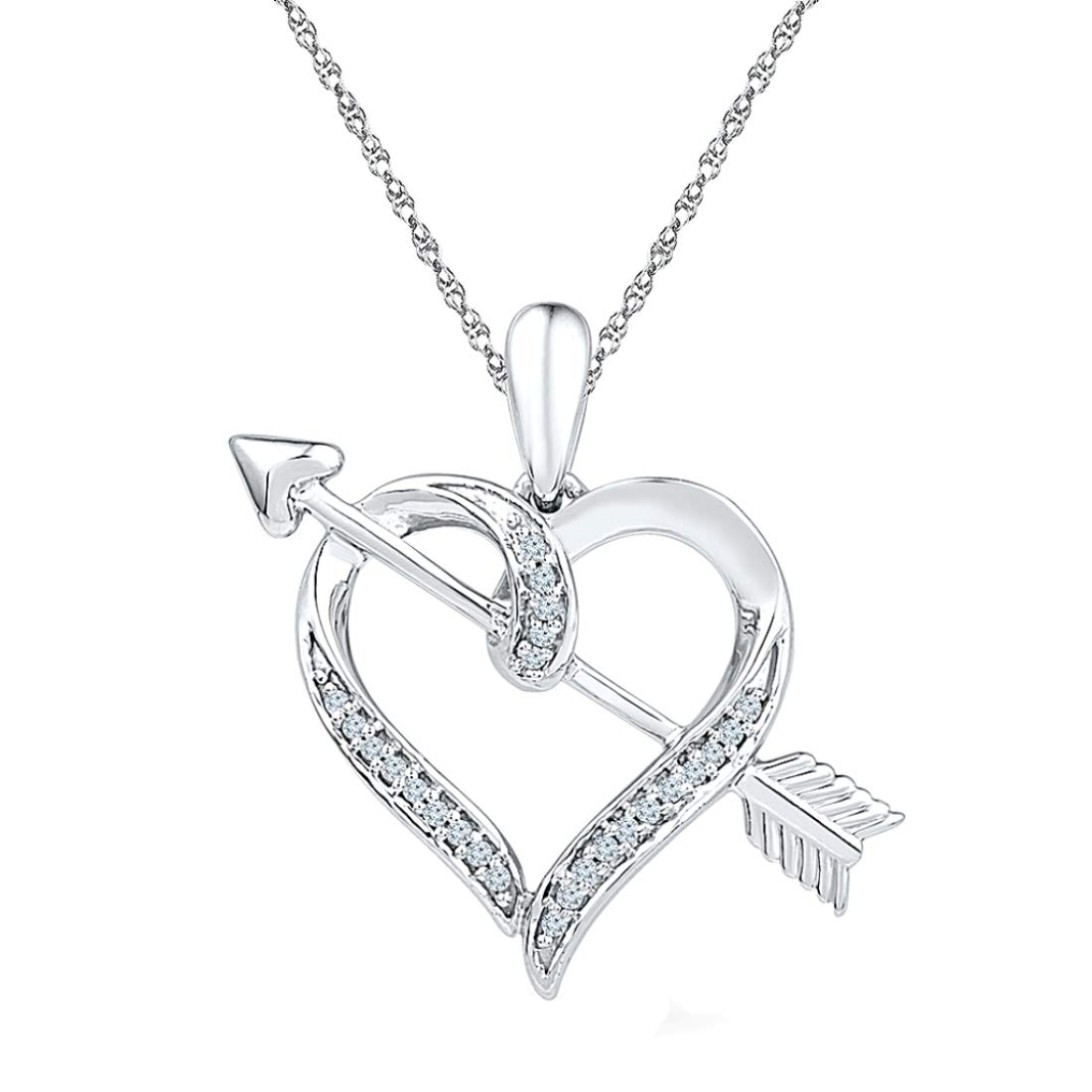 Sri Jagdamba Pearls Dealer You and Me Diamond Pendent for Women