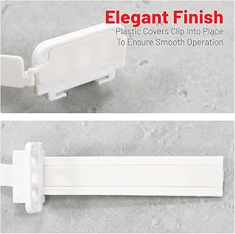 Integrated Fridge Freezer Door Sliding Bracket Fixing Kit (4 Pack)