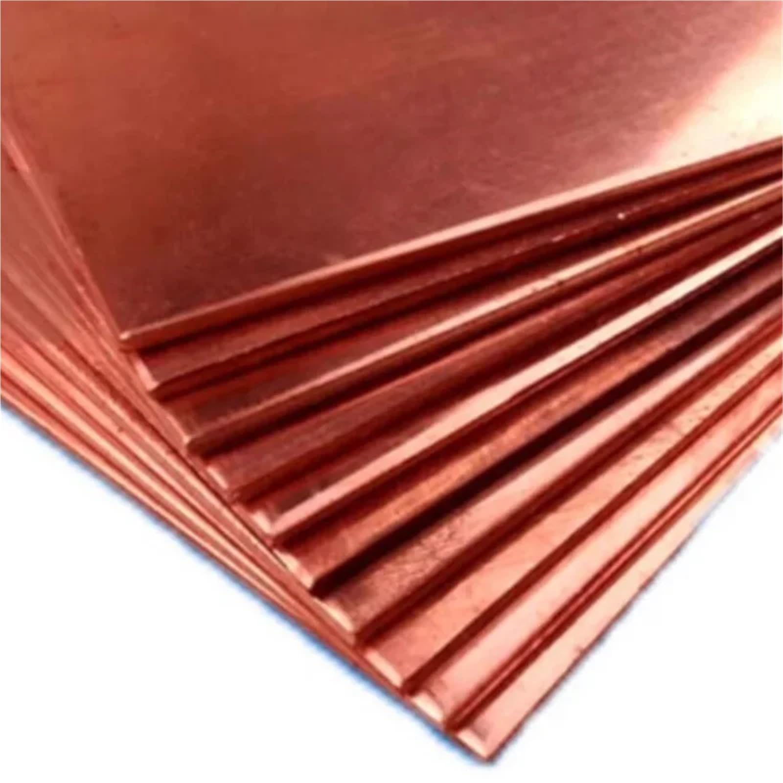 Blacha z czerwonej miedzi, Płyta miedziana i blacha o grubości 0,1-10 mm Różne rozmiary(1.5mm 1pc,150x150mm)