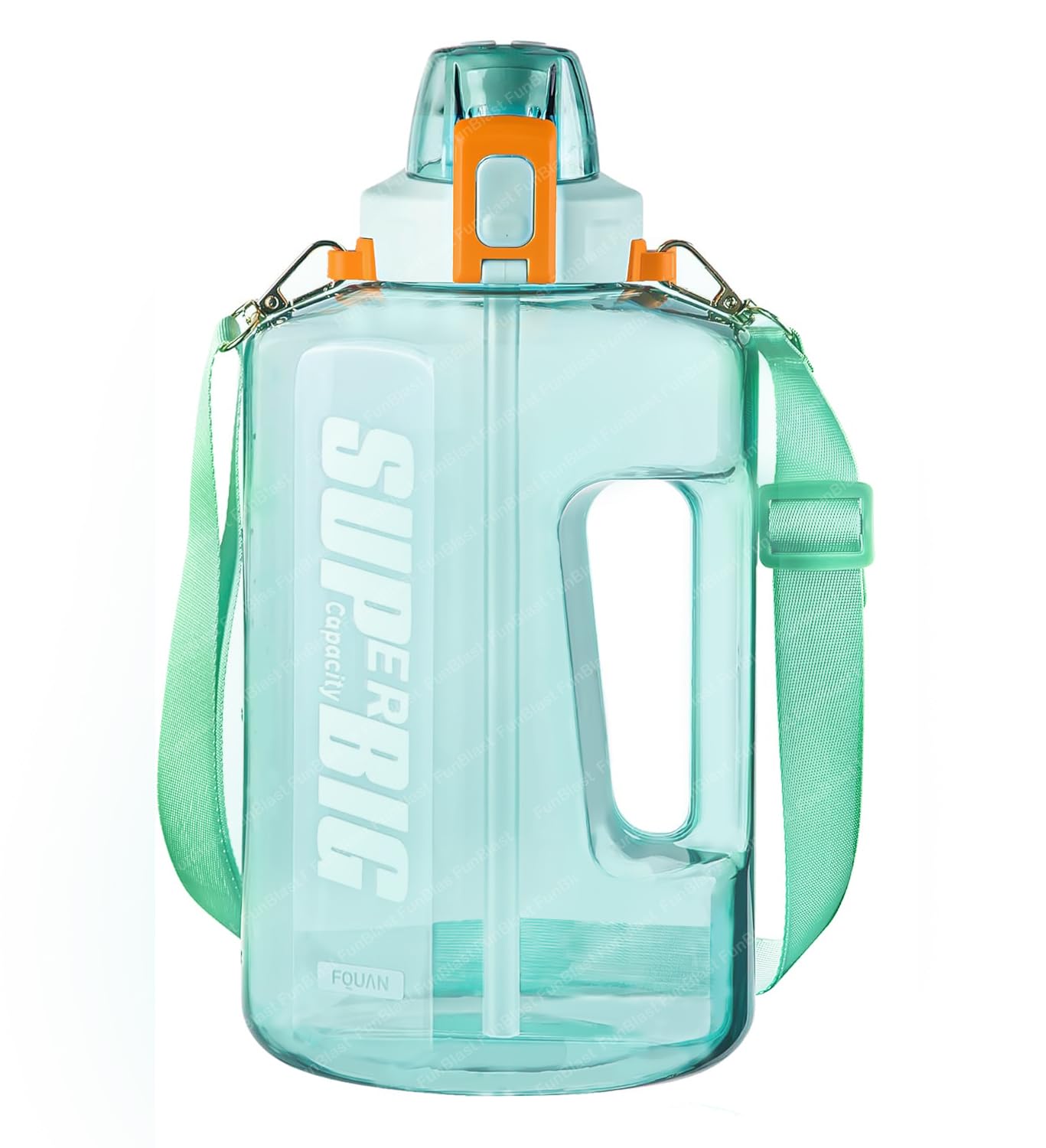 FunBlast Polypropylene 1.5L Large Capacity,Bpa Free Sports Water Bottle/Protein Gallon Bottle,Leakproof Gallon Water Bottle For Gym,Sports Gallon Bottle,Protein Shaker,Water Bottle For Gym,Multicolor (B09RGFC2WY) Amazon Price History, Amazon Price Tracker