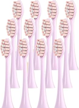 an Electric Toothbrush Replaces The Brush Head. Compatible with FLYCO TH01 FT7105/FT7106/FT7205 Electric Toothbrush12pcs Pink
