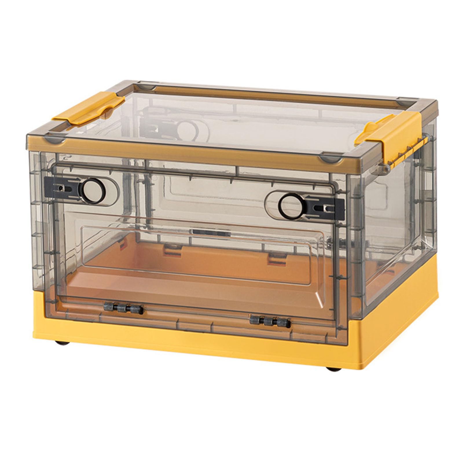 Bacs de rangement pliables avec portes et roulettes pour organisation maison
