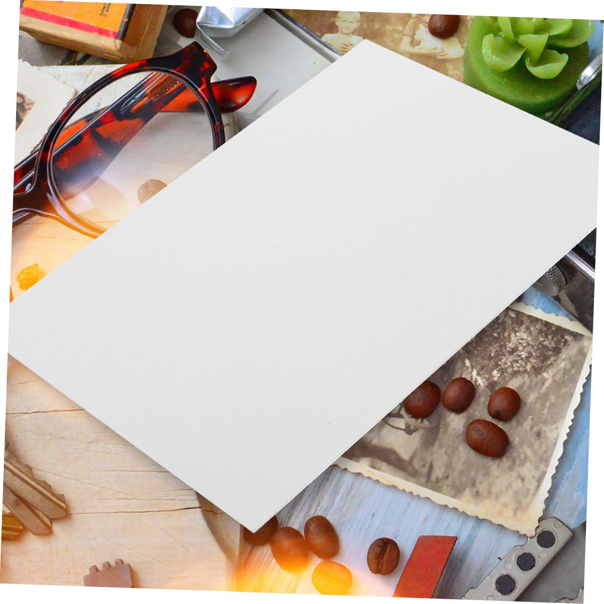 Gadpiparty 4 Sätze Fotopapier Fotoeinladungen Blanko Farbpapier Normales Fotodruckpapier Posterpapier Hochglanz Fotopapier Hochzeitsbroschürenpapier Druckpapier 100 Blätter * 4