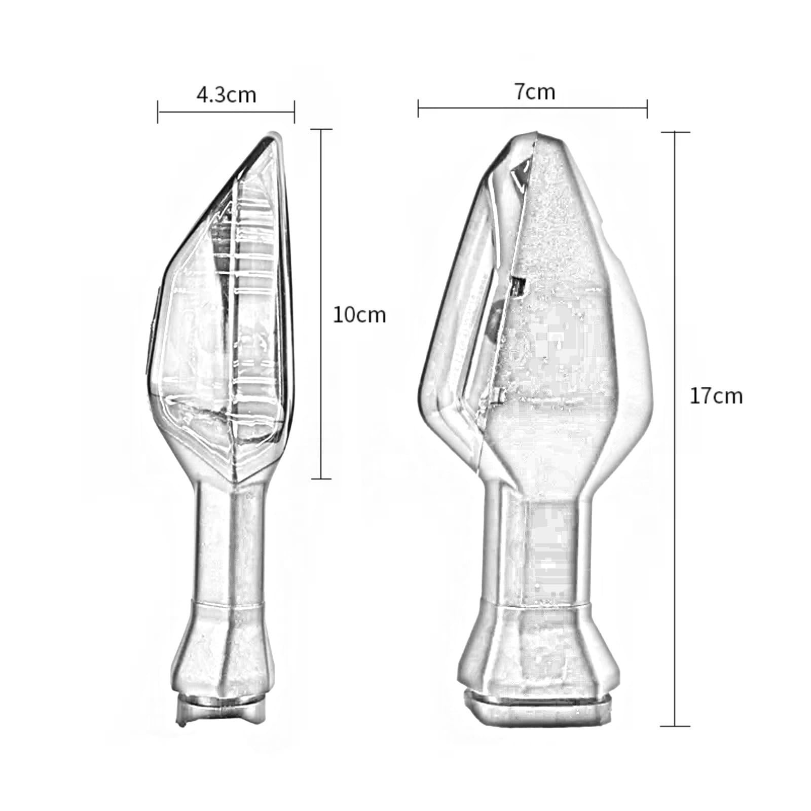 Per Ninja 250 Per ZX-6R 2013 2014 2015 2016 2017 2018 2019 2020 2021 2022 2023 Ambra Indicatori Di Direzione Posteriori Lampeggiatore Indicatore Laterale Lampada(Orange)