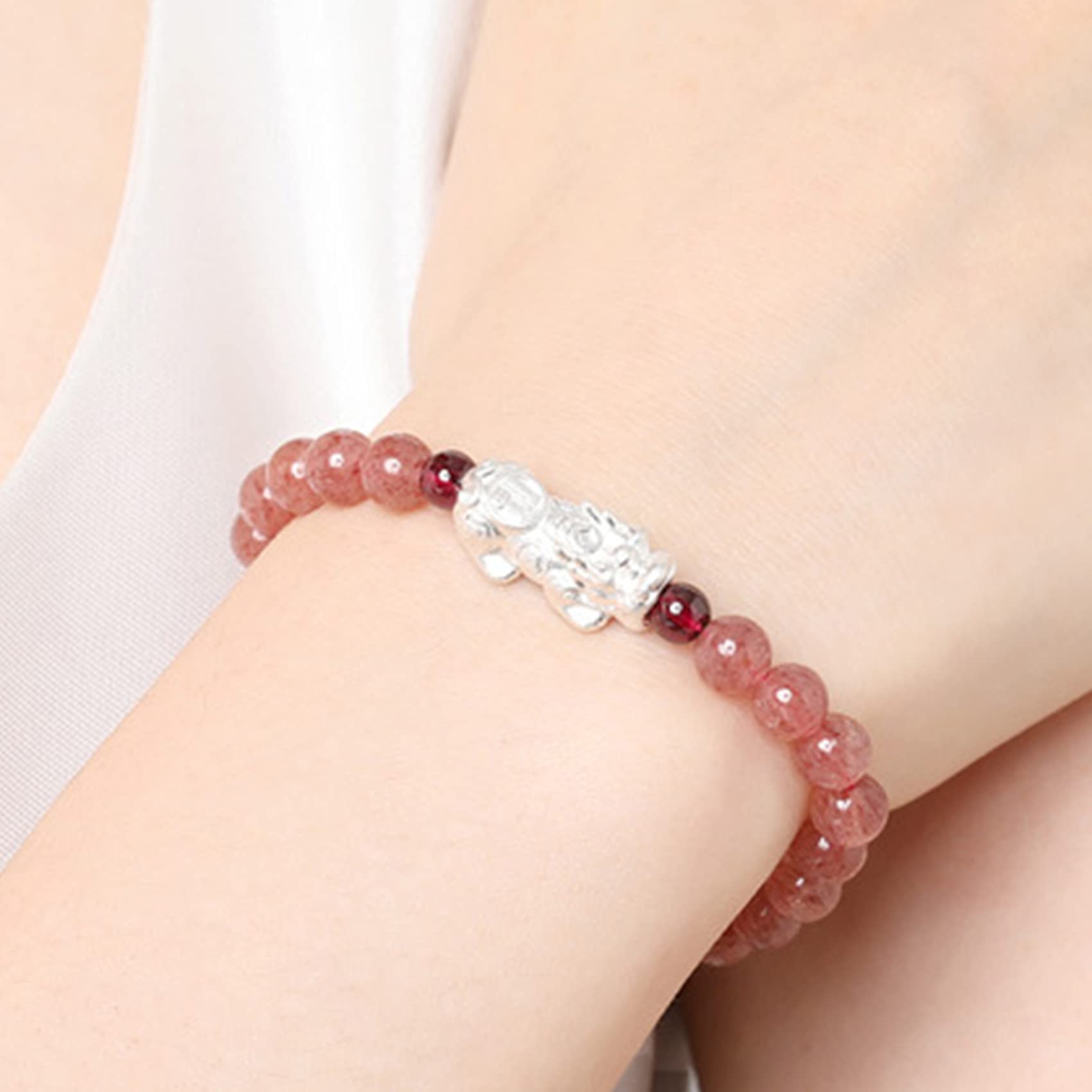 Braccialetto Cinese Con Perline Feng Shui, Buddismo Sei Parole - Foto 7