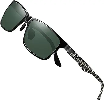 DUCO men's luxury carbon fiber polarized sunglasses