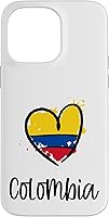 Vista 1 de iPhone 14 Pro Max Colombia Heart Art Cool Sudamérica Español Colombiano Estuche de regalo
