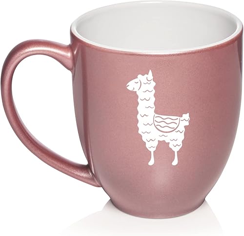 Cute Llama Ceramic Coffee Mug Tea Cup Gift for Her, Women, Wife, Mom, Sister, Girlfriend, Friend, Boss, Coworker, Daughter, Birthday, Wedding,