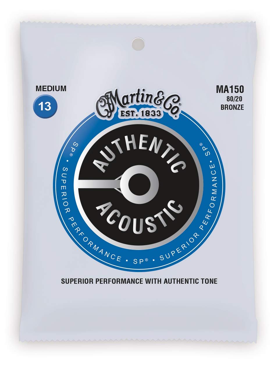 Martin Authentic Acoustic Saiten MA150: 2 Sätze, Medium (013-056), 80/20 Bronze