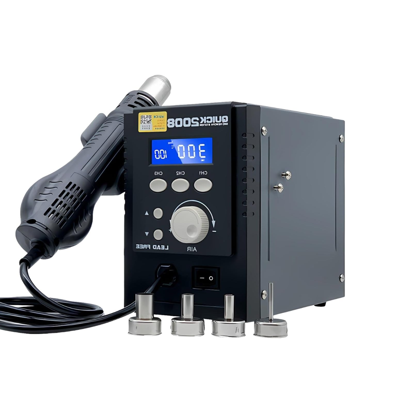 Cyfrowa Stacja Lutownicza 700w LCD Stacja Lutownicza Gorące Powietrze Z Regulowaną Lutownicą I Spiralnym Przepływem Powietrza Do Naprawy PCB I BGA