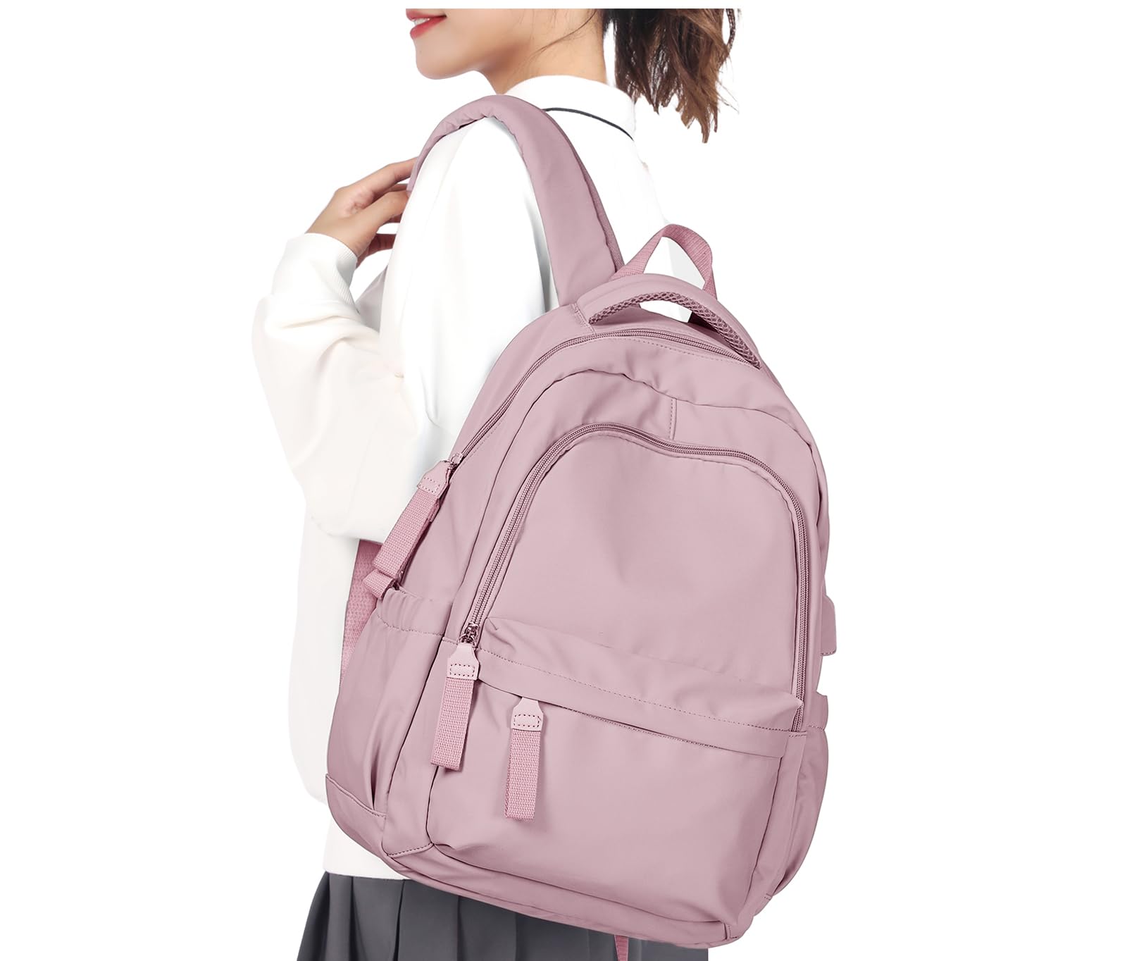 WEPLAN Backpack Women School Backpack for Girls Teenagers Boys School Bag Lightweight Casual Backpacks College Rucksack Women Men Work Bag Laptop Rucksack 14 inch