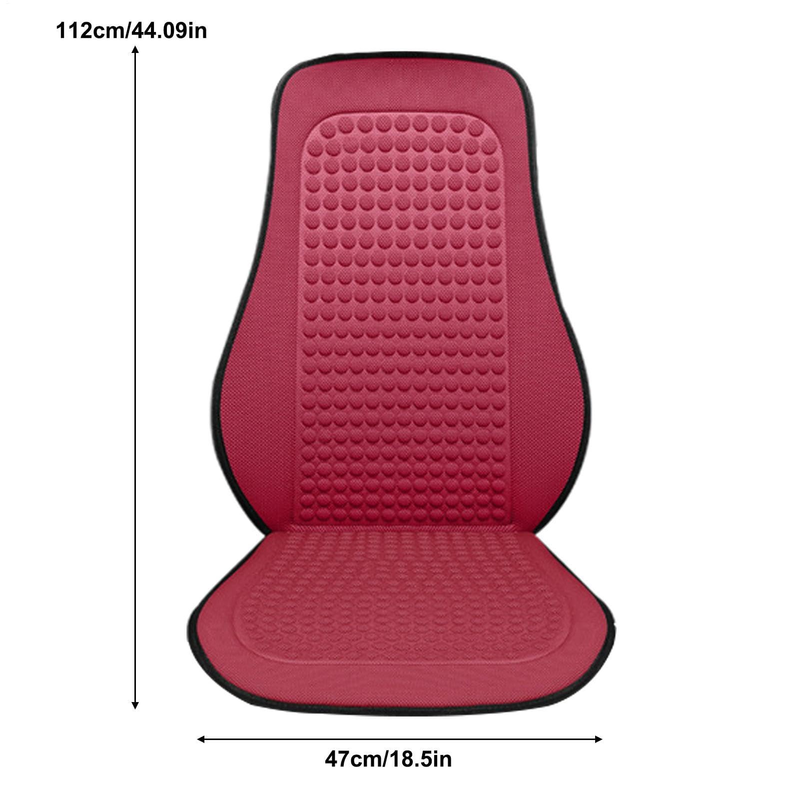 Generisch Fundas de asiento refrescantes para coche, fundas de asiento de verano con ventilación, de refrigeración para asientos delanteros, suave y refrescante, cojín de refrigeración para