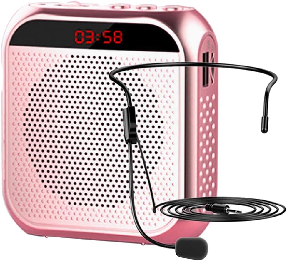 拡声器 メガホン ポータブル拡声器 ハンズフリー 小型 高音質 Microsdカード マイク付き 対応イベント 充電式 講演 説明会に最適 高品質新品