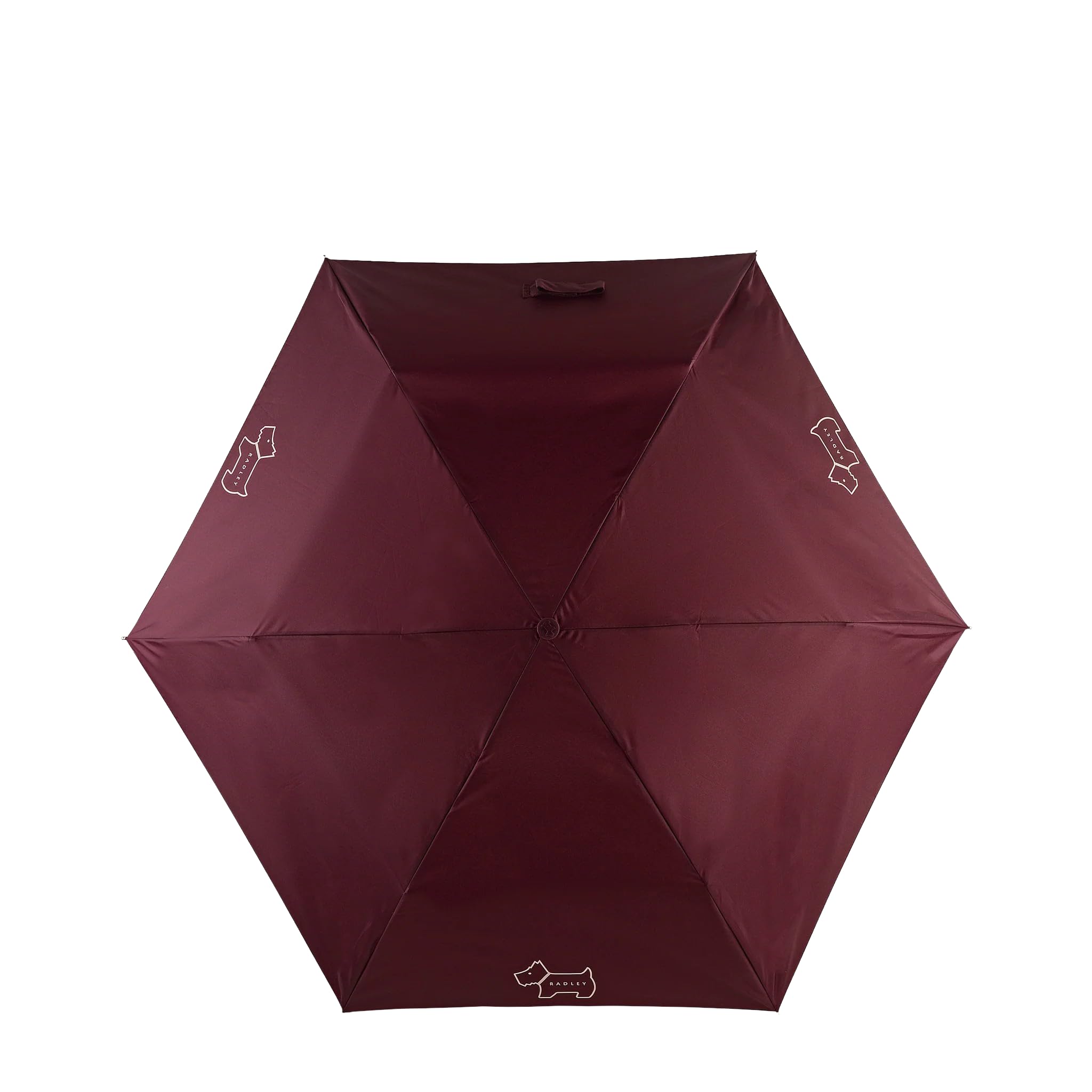 RADLEY Wallpaper Foldaway Telescopic umbrella in Dark Cherry
