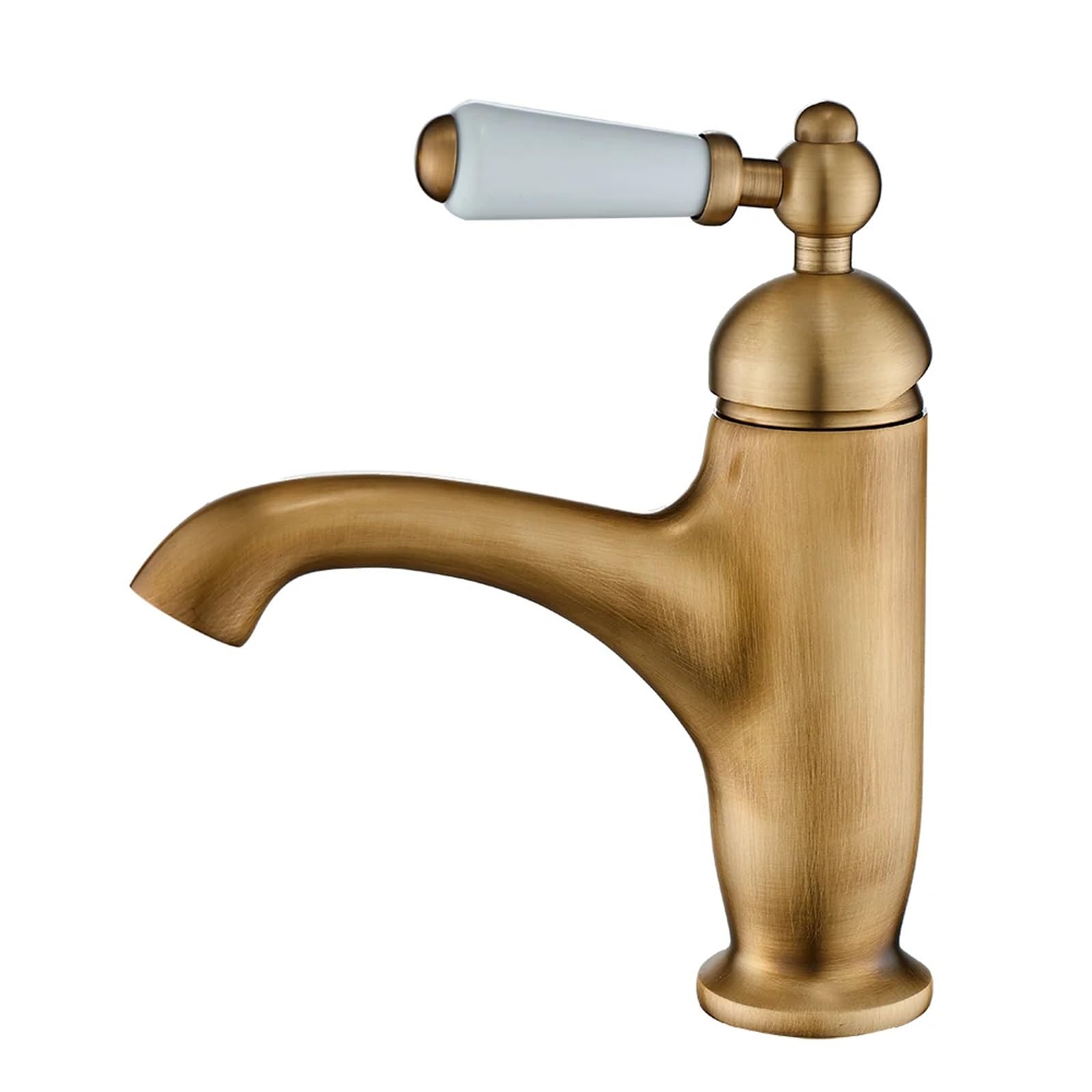 Brass Basin Faucet, Toilet Washbasin, Bathroom Cabinet, Gold Style Hot and Cold Water Outlet(Color-2)