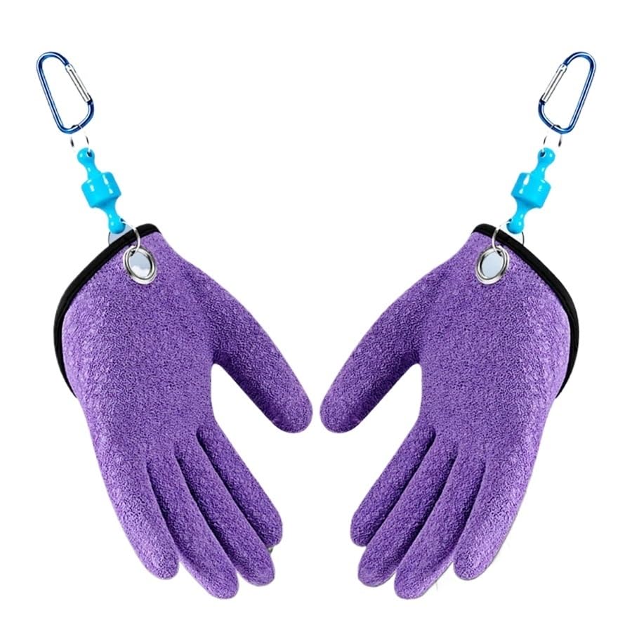 Gants de pêche anti-coupure durables avec paume rembourrée et grip