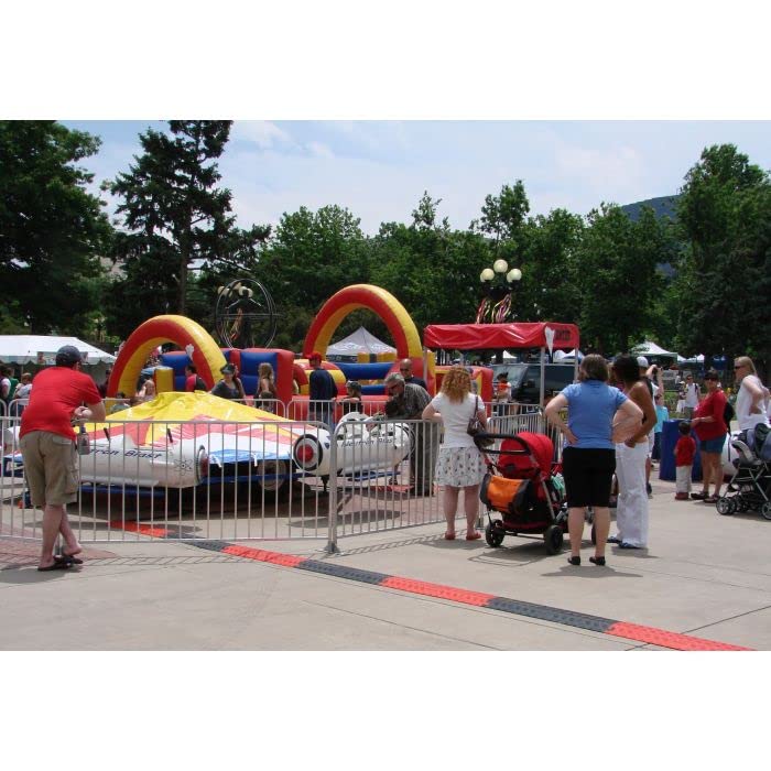 Miniatura 4 de Checkers Industrial Safety Products Fastlane FL1X4-O - Protector de cable de poliuretano de 1 canal con conectores en forma de L, naranja, 36