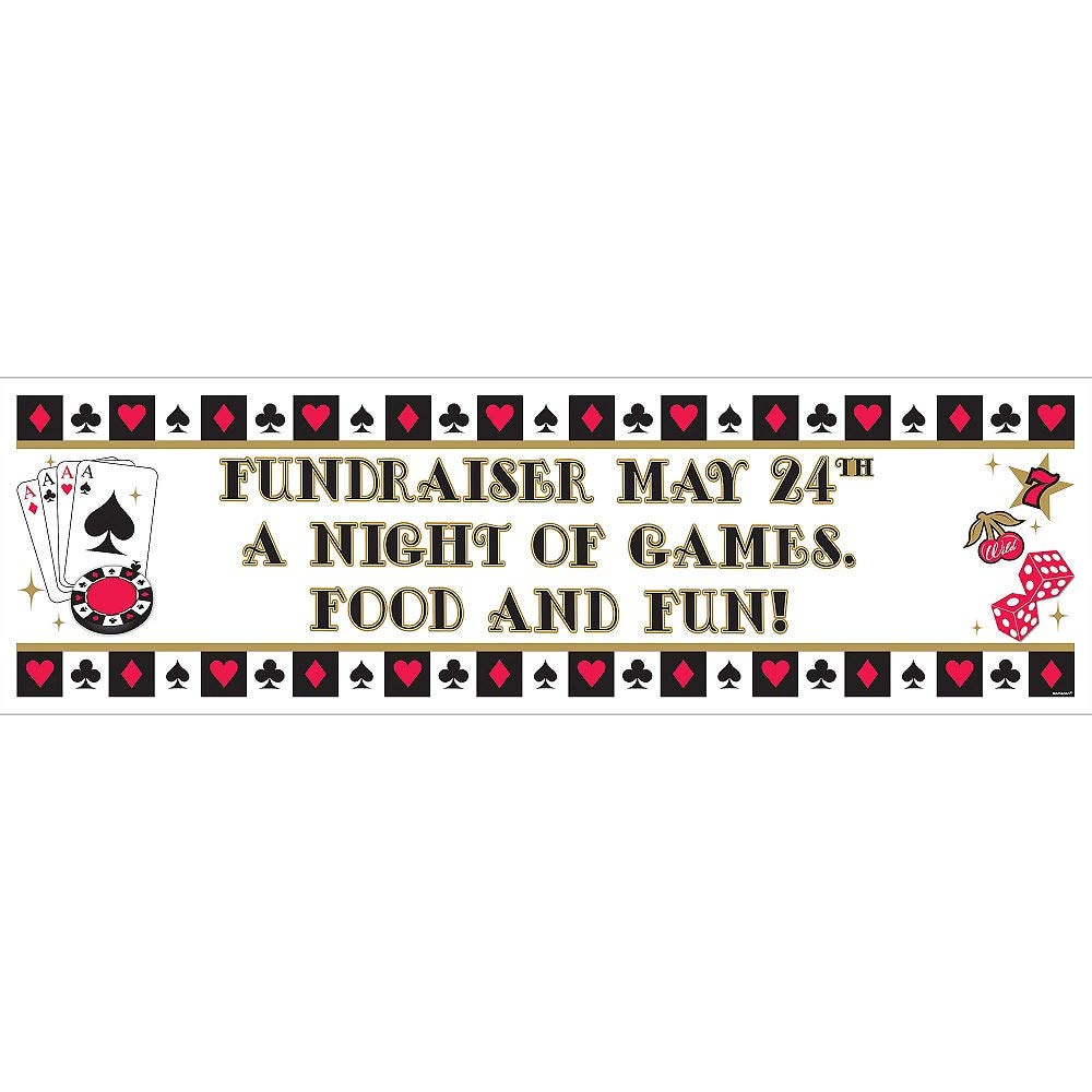 Roll The Dice Personalized Giant Banner Sign - 65