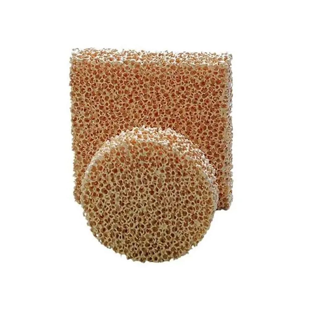 High-Temp Zirconia Foam Ceramic Filter for Metallurgy & Casting, 10-20 PPI, 80-90% Porosity, 1 Piece 100mm (3.94") Dia x 22mm (0.87") Thick Round