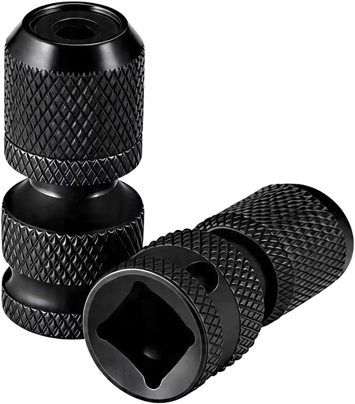 2 Pack 1/2" to 1/4" Hex Socket Adapter, Heavy Duty for Impact Tools