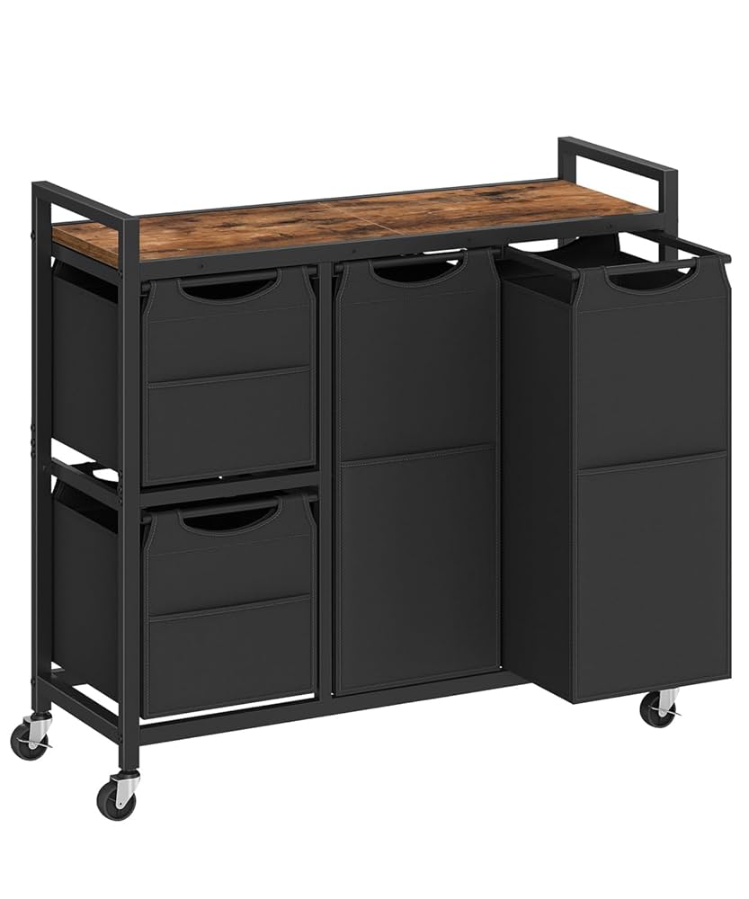 Amazon.com: HOOBRO Laundry Sorter with 4 Section, 39 Gal