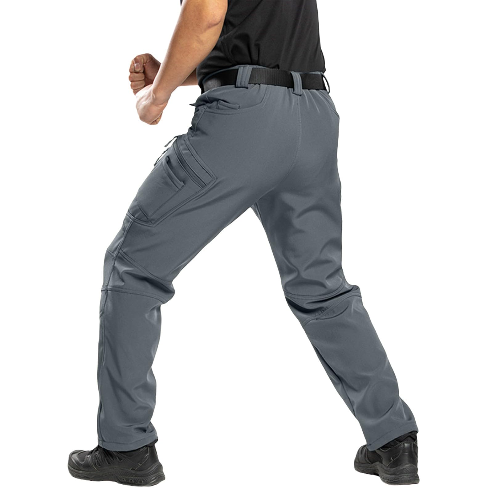 YRxUIAI Pantalon tactique pour homme d'été durable et robuste Pantalon de travail cargo léger Vêtement de travail multi-poches