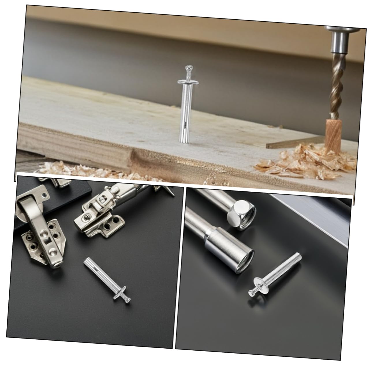 100Pcs Heavy Duty Expansion Fastener Nails for Concrete Masonry Walls Drive in Anchors for Drywall Brick Applications Secure Easy Installation