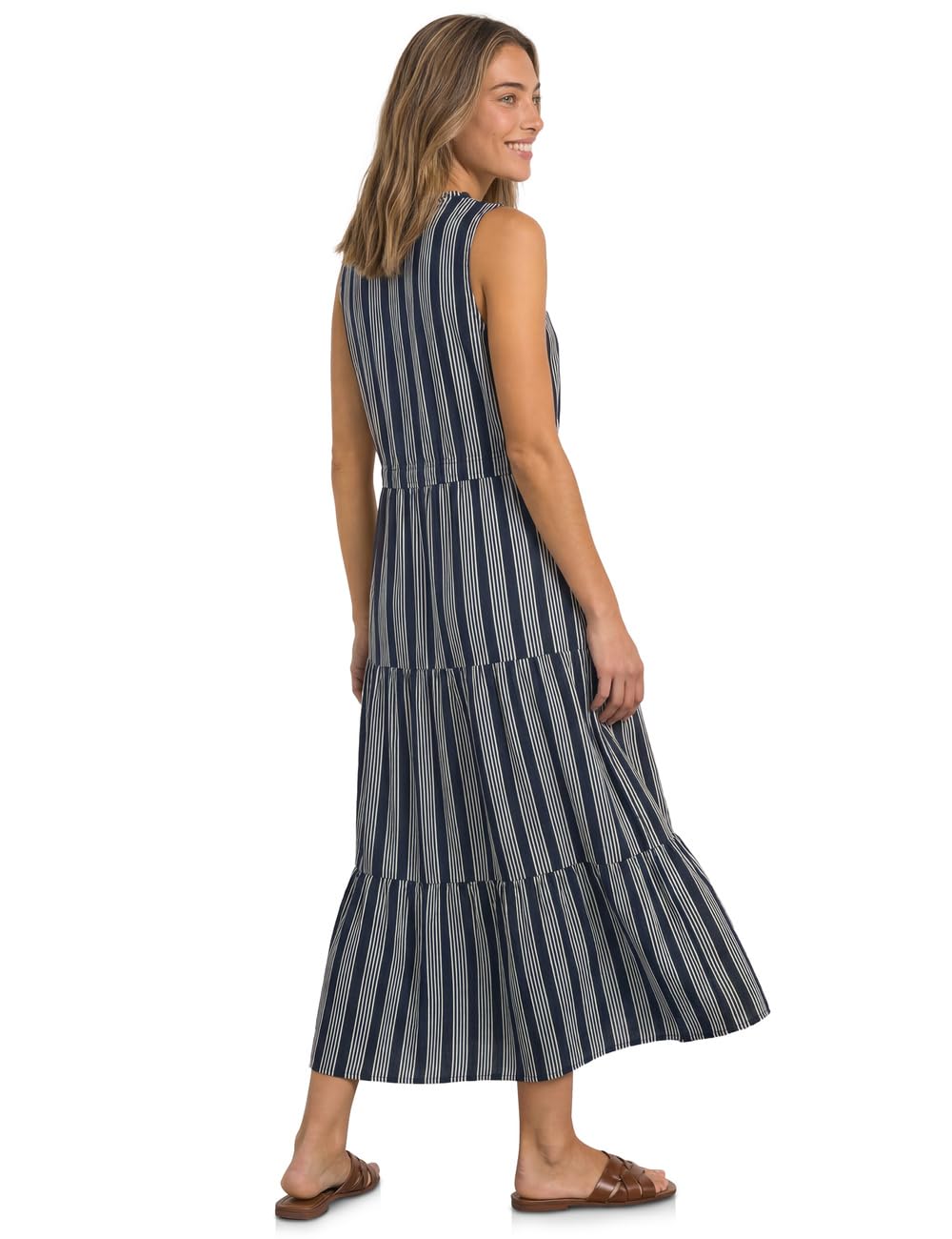 Street One Damen 1409470 Maxikleid Mit Volants und Print (1er Pack)