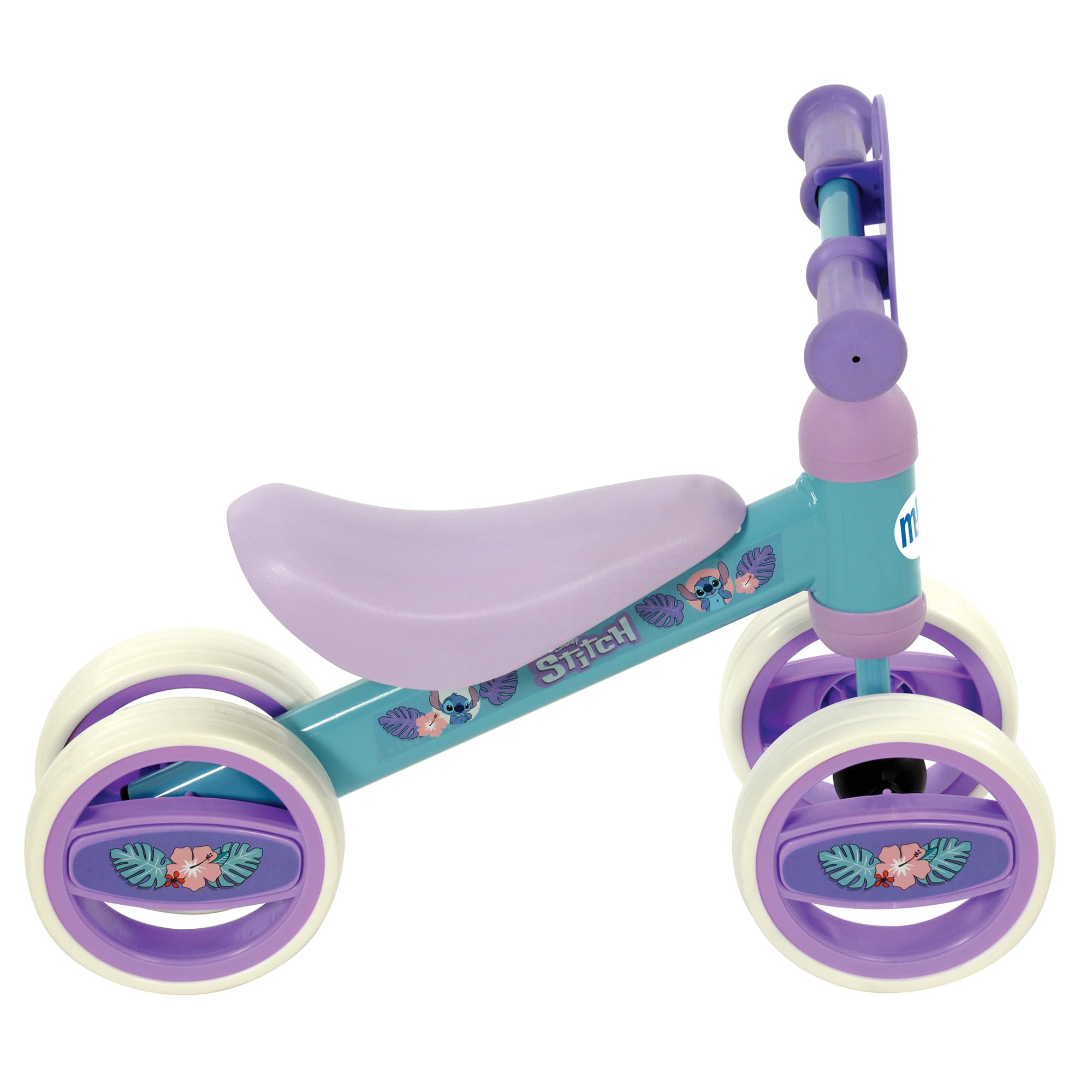 Disney Stitch 77770 Tricycle pour bébé 47 x 25 x 37 cm, Max. 15 kg + 1 an, 3 Roues Anti-crevaison, siège Ergonomique, Structure Stable, Design coloré, vélo sans pédales