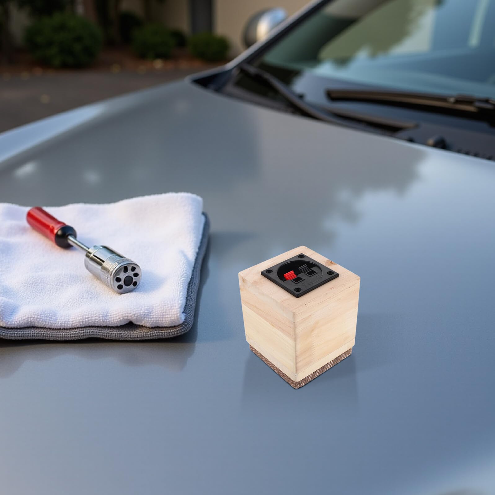 Garneck Cassa Altoparlante Per Auto E Camion Contenitore Vuoto in Legno Naturale Per Subwoofer Audio Veicolare Compatibile Per Installazioni Audio E Aggiornamenti
