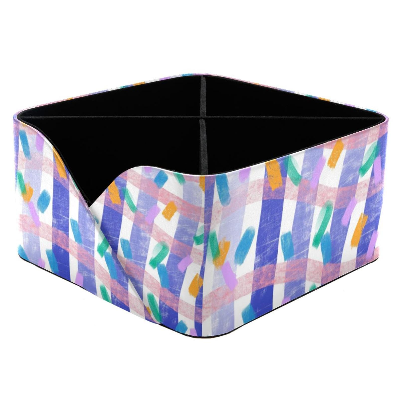 Organiseur de bureau rectangulaire à motif abstrait et porte-stylos
