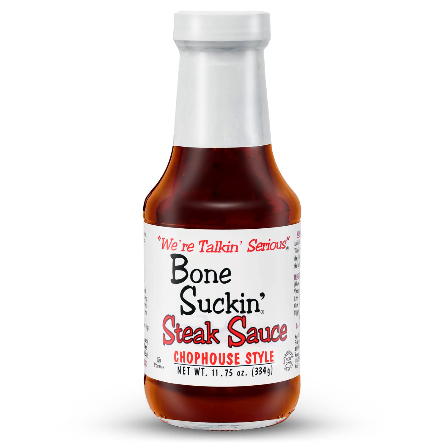 Steak Sauce, For Steaks, Burgers, Meatloaf, Pork Chops & Chicken - Tangy, Savory, Light Smoke Flavor With Bits Of Onion & Garlic - Gluten Free, Non-GMO, Kosher