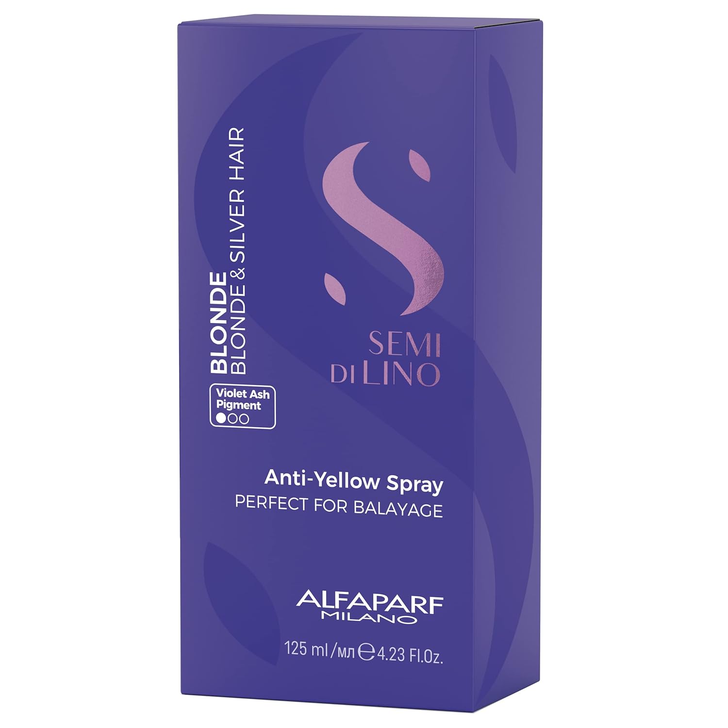 Alfaparf Milano Semi Di Lino Blonde Spray Against Yellow Undertones for Blondes and Highlighted Hair 125 Ml : Beauty & Personal Care
