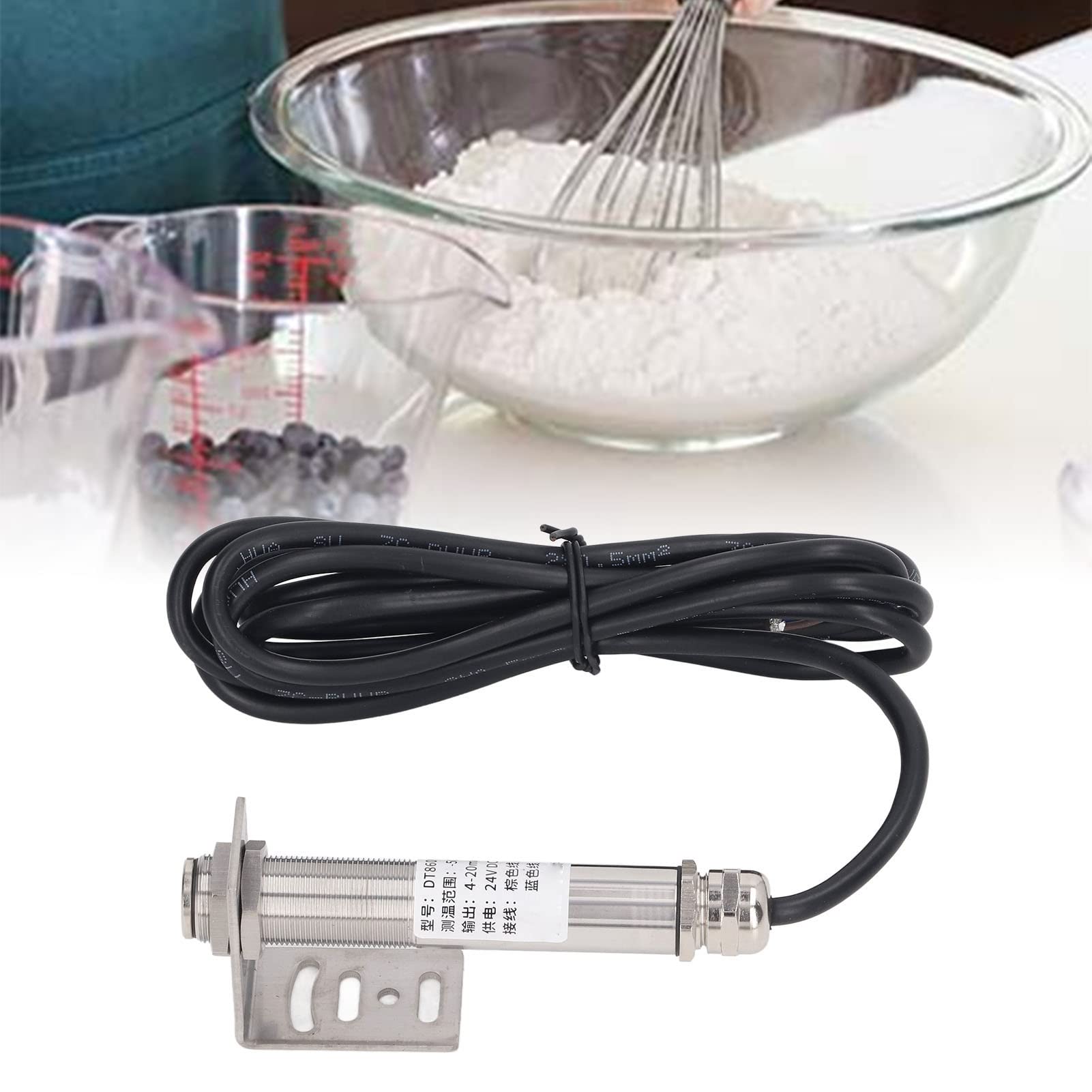 Temperatursensor Berührungsloser Temperatursensor, Temperatursensorwandler 20:1 ‑50 ℃ ‑600 ℃ Temperaturerkennungssonde für die Metallurgie DC24V