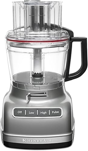 KitchenAid RKFP1133QG - Procesador de alimentos de 11 tazas con sistema de rebanada exacta (grafito líquido renovado)