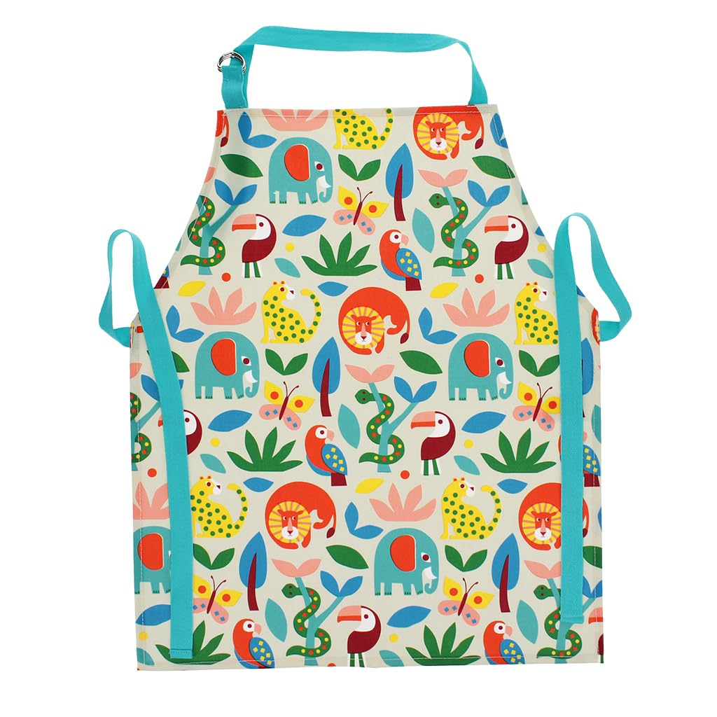 Rex London Wipeable cotton children's apron - Wild Wonders