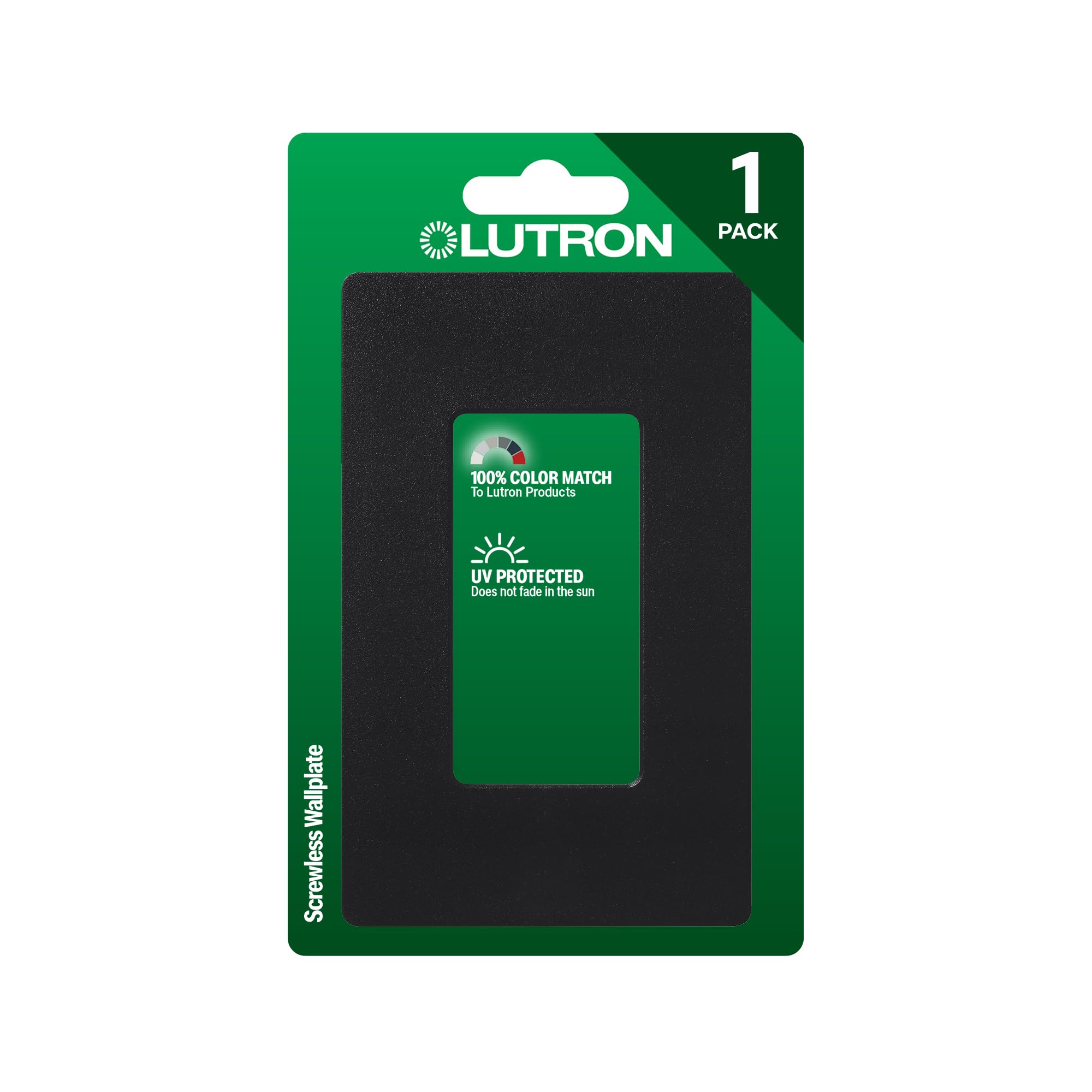 Lutron Claro Light Switch Cover Plate, 1 Gang Wallplate, Satin