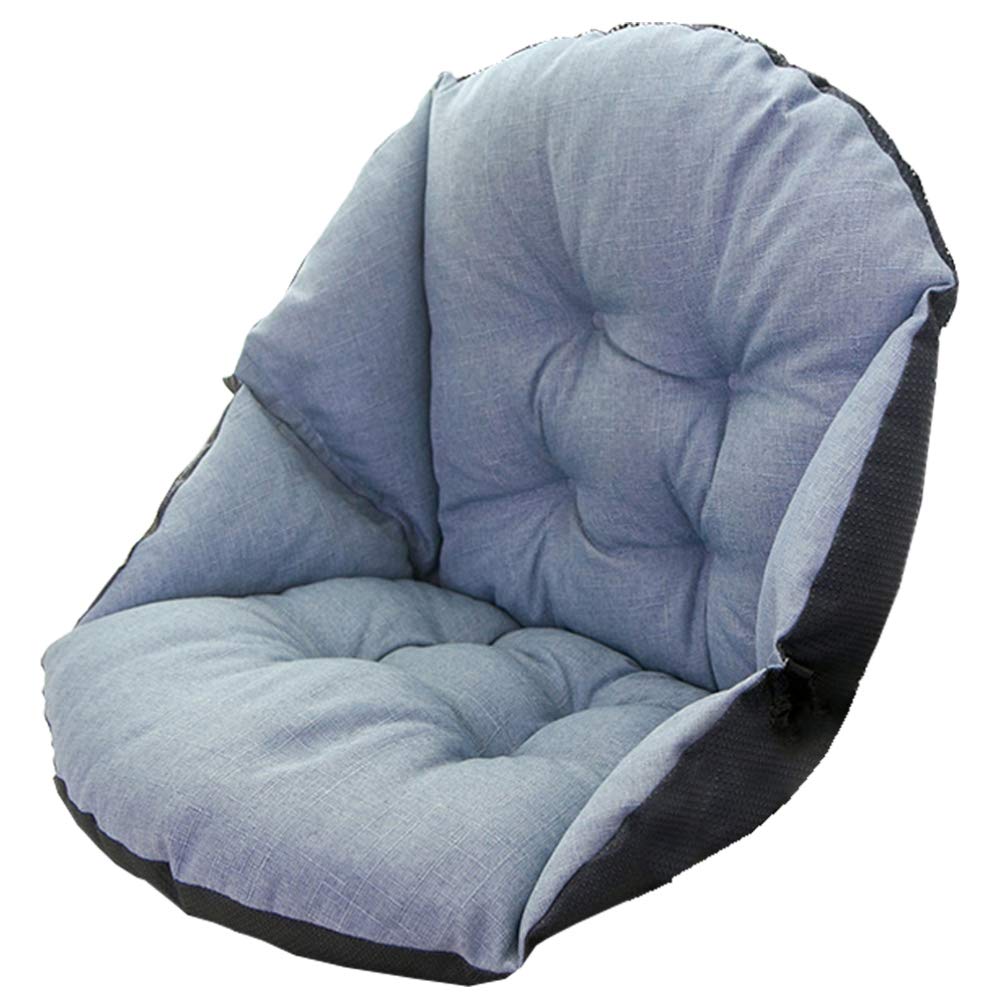 VOSAREA Thickened Winter Warmer Plush Seat Cushion with Breathable Cotton Linen Material for Lower Back Support in Office or Children's Playing Room, Practical and Comfortable Back Seat