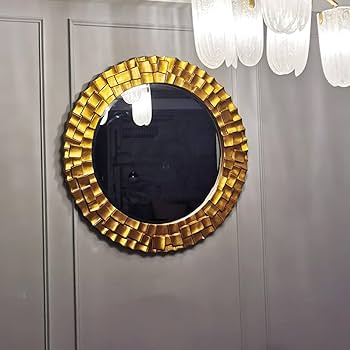 装飾的な壁掛け鏡アンティーク76センチ円形 装飾的な壁掛け鏡アンティーク76センチ円形 - メルカリ