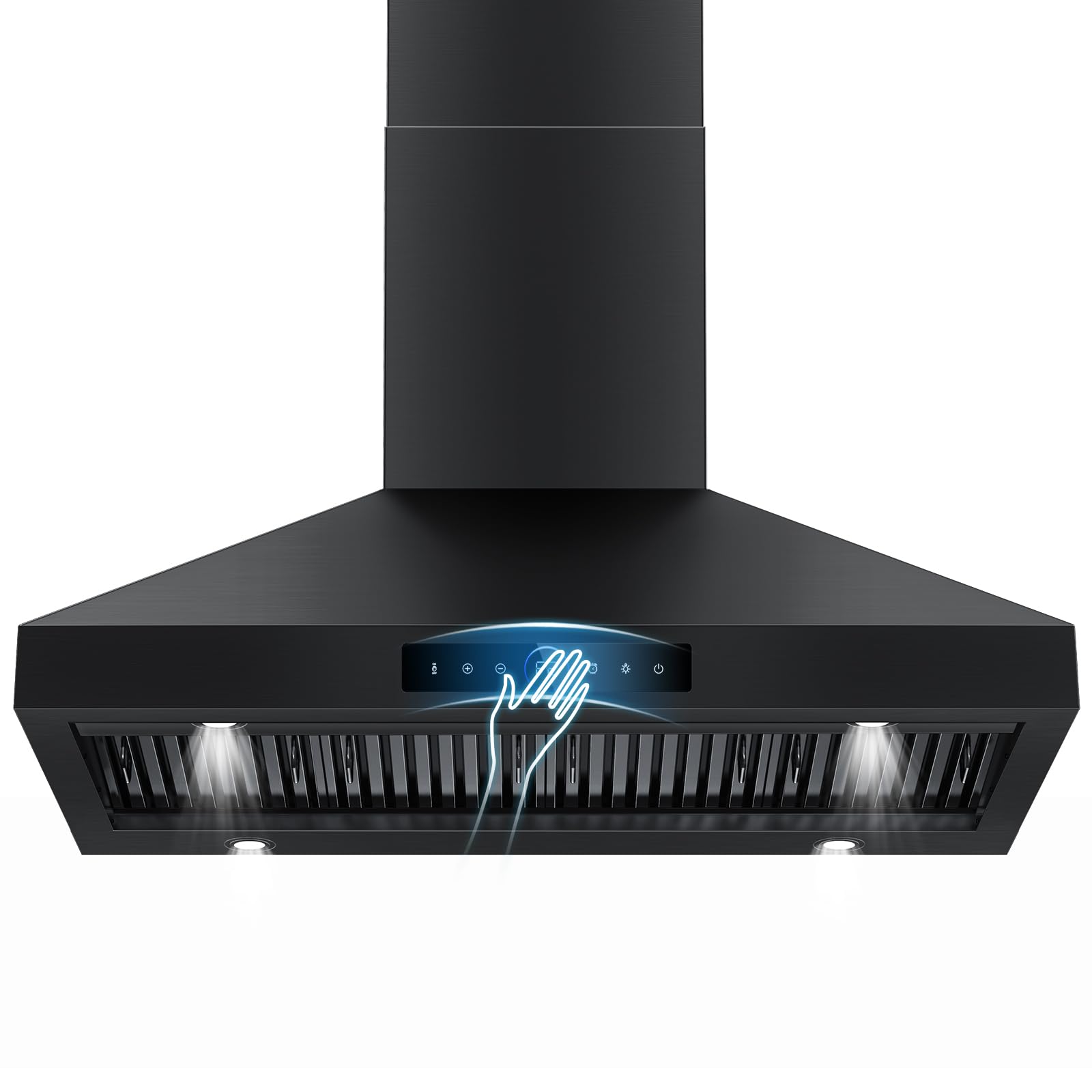 RAPSUAR 48 inch Range Hood Wall Mount, 1500 CFM