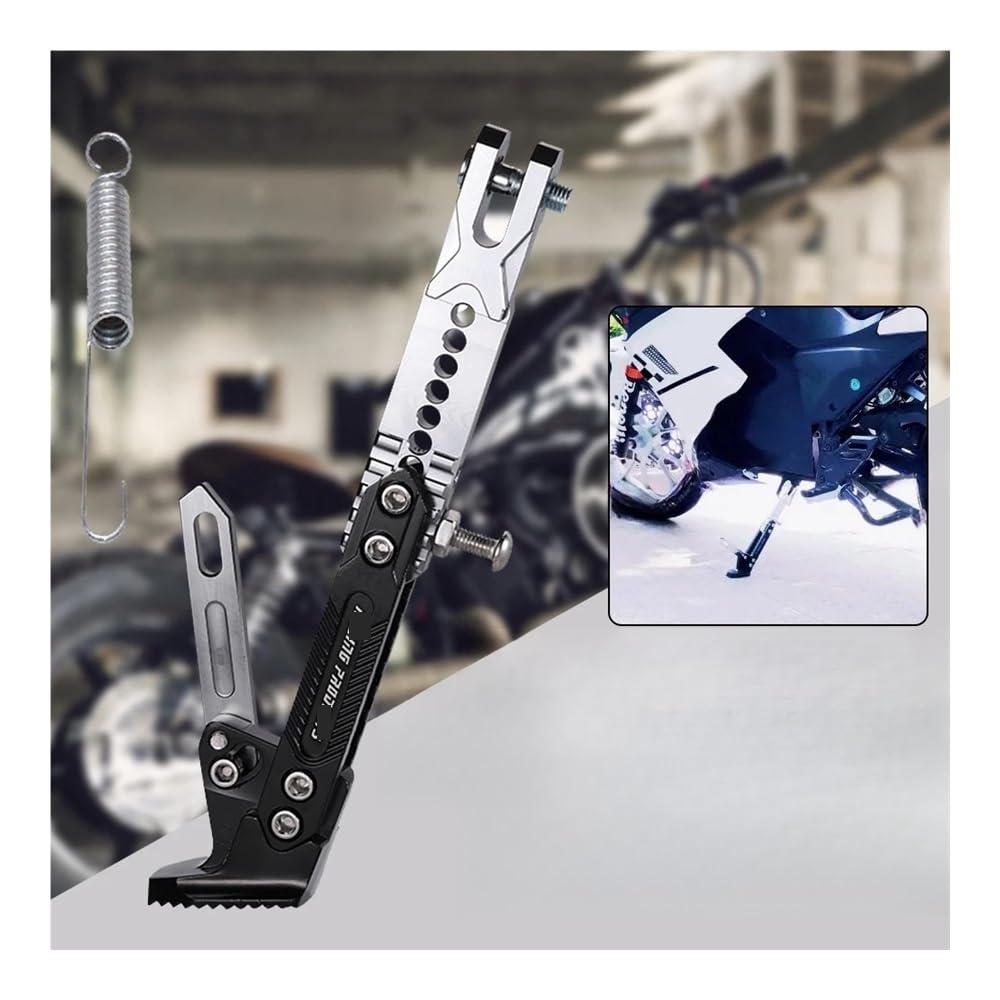 Verstellbarer Motorrad Seitenständer - CNC Aluminium Für Besseren Stand
