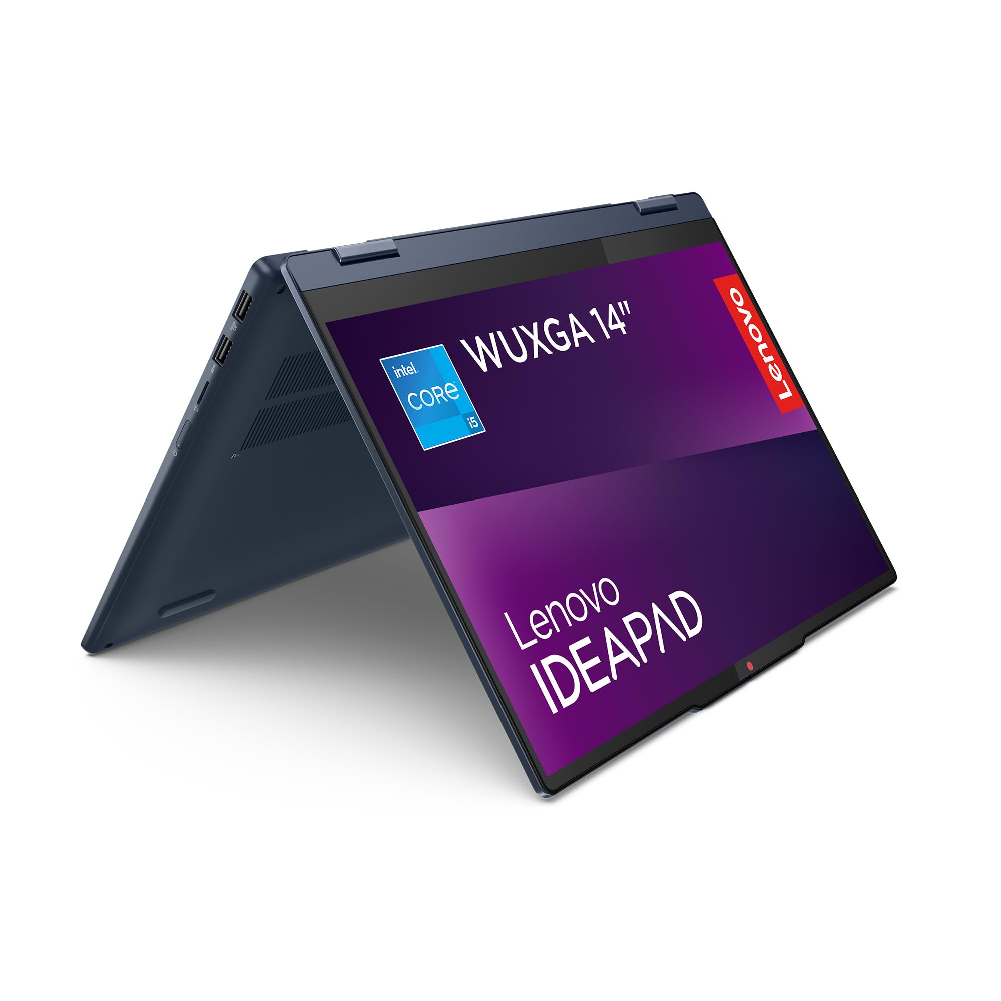 Lenovo IdeaPad 5 2-in-1 Gen 9 – Ordenador Portátil Convertible Táctil 14'' WUXGA (Intel Core i5-13420H, Intel UHD Graphics, 16 GB RAM, 512 TB SSD, Wi-Fi 6, Win 11 Home) Teclado QWERTY Español - Azul