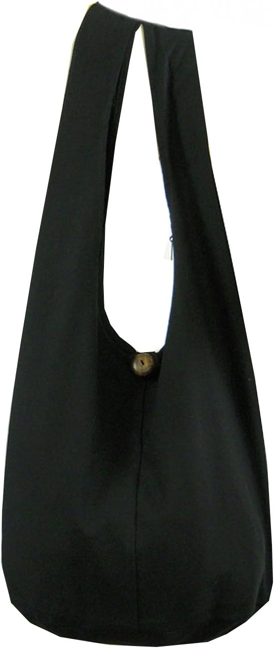 BTP! Thai Monk Buddha Cotton Sling Crossbody Messenger Bag Shlouder Purse Hippie Hobo Medium