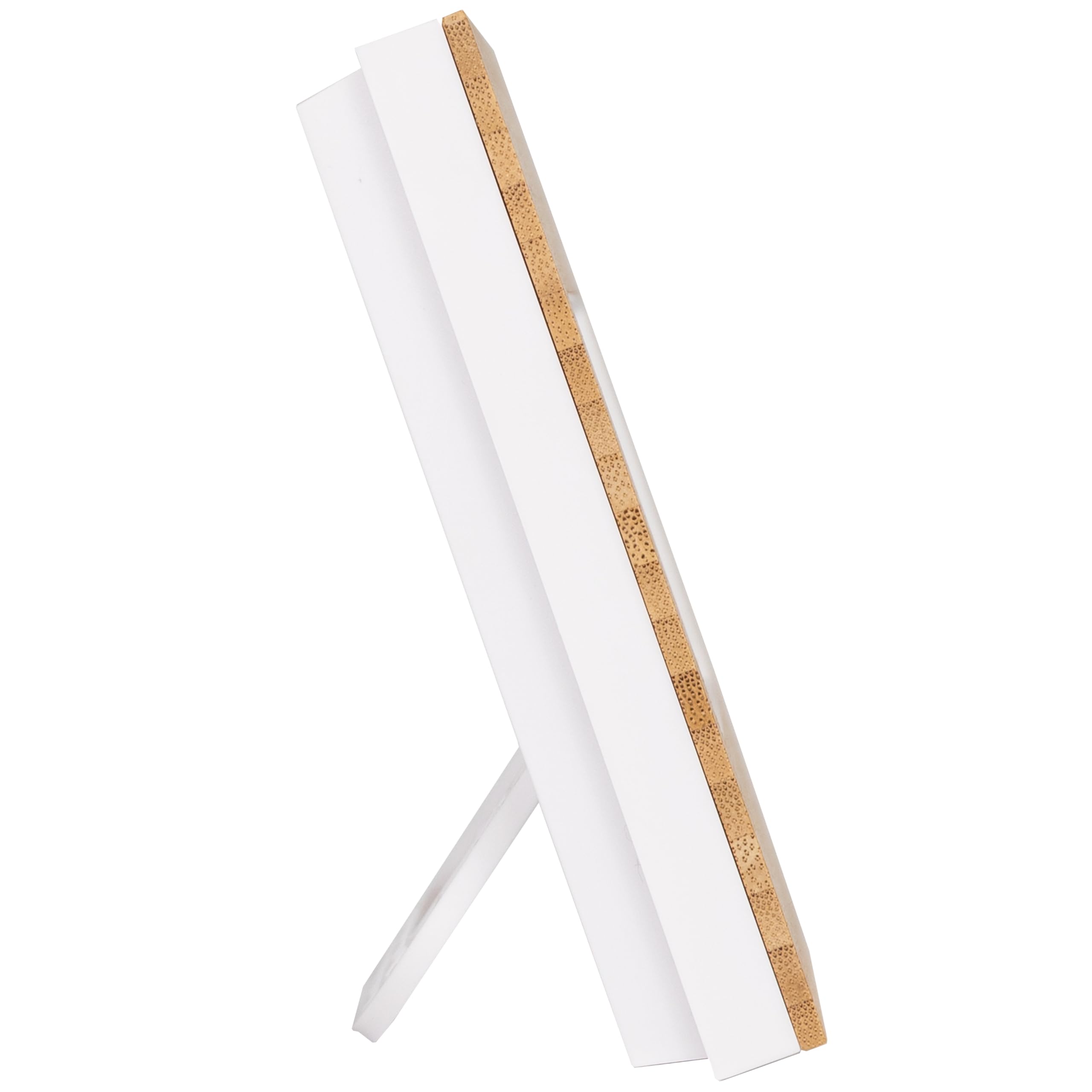 Silvergear Station Météo Réveil Numérique avec Prévisions Météorologiques Température Humidité Bambou Blanc