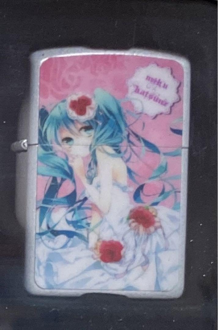 ボカロ　歌い手　イラスト　オイルライター　zippo 風　BVR4 ボカロ歌い手イラストオイルライターzippo 風BVR4