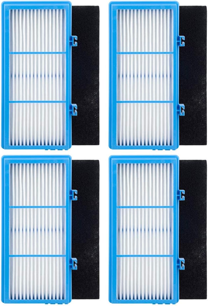 4 Pack HEPA Filters and Carbon Booster Sheets Replacement Parts HAPF30AT Compatible with Holmes AER1 Air Purifiers